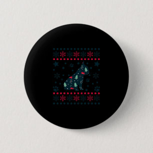 Kerst Hond Patroon Franse Bulldog eigenaar Ronde Button 5,7 Cm