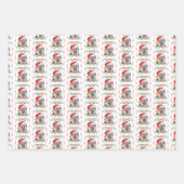 Kerst Hond Patroon GSD Wrapping Papieren Bladen Inpakpapier Vel (Voorkant)