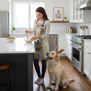 Kerst Hond Private Chef Custom Foto Naam Schort