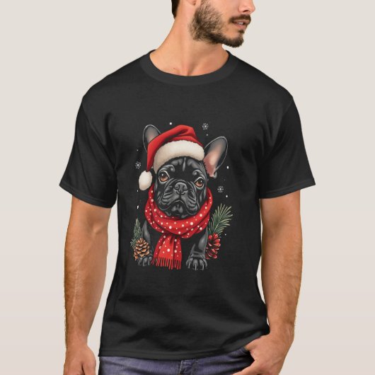 Kerst hond t-shirt (Voorkant)