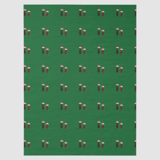 kerst hond tissuepapier (Voorkant)