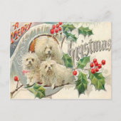 Kerst  honden feestdagenkaart (Voorkant)