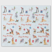 Kerst Hondenliefhebber Happy Howlidays Cadeaupapier (Vlak)