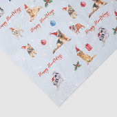 Kerst Hondenliefhebber Happy Howlidays Tissuepapier (Detail)