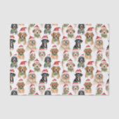 Kerst Hondenras Pet Pattern Tissuepapier (Voorkant)