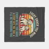 Kerst hondliefhebbers snack kijken fleece deken (Voorkant (Horizontaal))