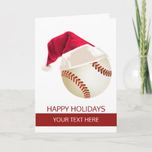 Kerst honkbal Bal Sinterklaas Hoed Wenskaarten Feestdagen Kaart