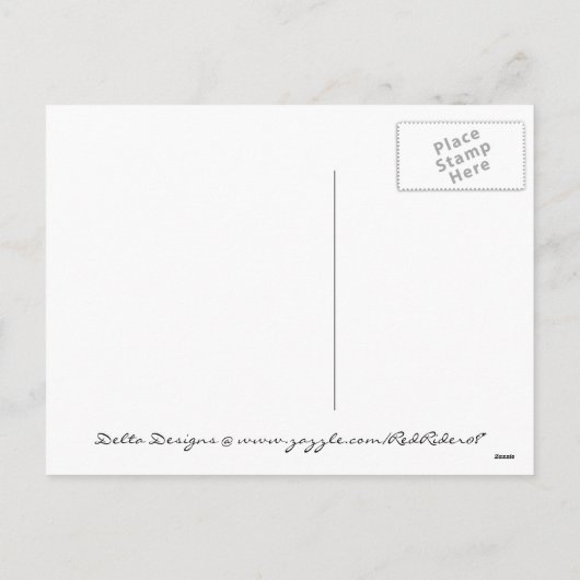 Kerst Honkbal Briefkaart (Achterkant)