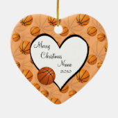 Kerst-honkbal-kerst Keramisch Ornament (Achterkant)