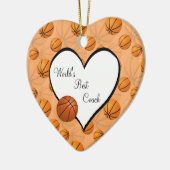 Kerst-honkbal-kerst Keramisch Ornament (Links)