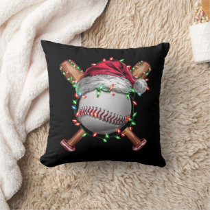 Kerst honkbal kerstman sporten Kerstmis vakantie Kussen