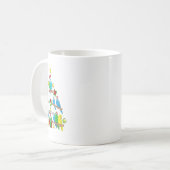 Kerst Honkbal met Santa Hat Vrolijk Kerstfeest Koffiemok (Voorkant links)