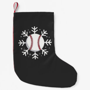 Kerst honkbal sneeuwvlok Sport sla homerun Kleine Kerstsok