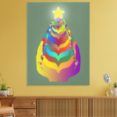 Kerst hoop en saamhorigheid canvas afdruk (Insitu (Woonkamer))