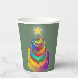 Kerst hoop en saamhorigheid papieren bekers