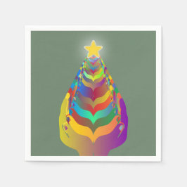 Kerst hoop en saamhorigheid servet