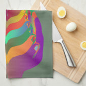 Kerst hoop en saamhorigheid theedoek (Quarter Fold)