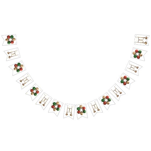Kerst hoorns en klokken Banner (Alle)