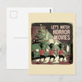 Kerst Horror Films Spooky Green Creatures Briefkaart (Voorkant / Achterkant)