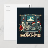 Kerst Horror Films Vrienden Briefkaart (Voorkant / Achterkant)