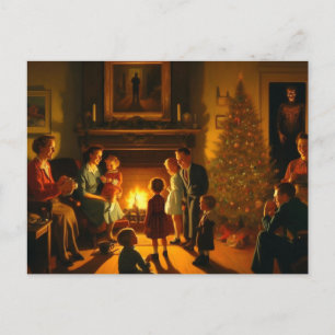 Kerst Horror Retro Briefkaart