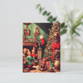 Kerst Horror Scene Briefkaart (Staand voorkant)
