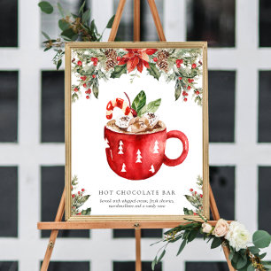 Kerst Hot Chocolate Bar Signature Drink Sign Poster