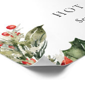 Kerst Hot Chocolate Bar Signature Drink Sign Poster (Hoek)