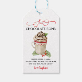 Kerst Hot Chocolate Bomb Labels Cadeaulabel