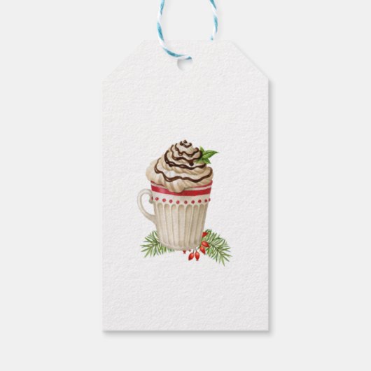 Kerst Hot Chocolate Bomb Labels Cadeaulabel (Achterkant)