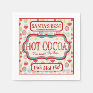 Kerst Hot Chocolate Cocoa Cocktail servetten