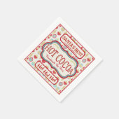 Kerst Hot Chocolate Cocoa Cocktail servetten (Hoek)