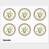 Kerst Hot Chocolate Vakantie Stickers (Vel)