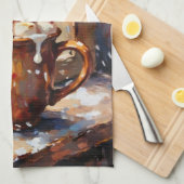 Kerst Hot Cocoa met Geroosterde Marshmallows  Theedoek (Quarter Fold)