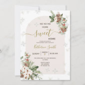 Kerst Housewarming Party Home Sweet Home Kaart (Voorkant)