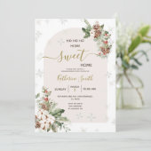 Kerst Housewarming Party Home Sweet Home Kaart (Staand voorkant)