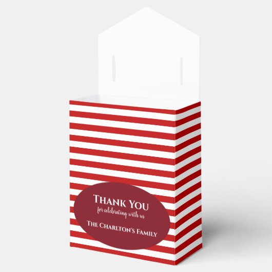 Kerst Housewarming Snowy Cottage Waterverf Bedankdoosjes (Geopend)