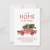 Kerst Huis Verwarmingsfeest Uitnodiging (Voorkant)