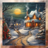 Kerst Huis Window Cling Raamsticker (Vel 2)