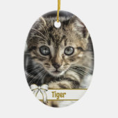 Kerst Huisdieren Dubbelzijdig Foto Ornament (Voorkant)