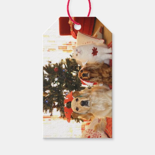 Kerst Huisdieren Schattige Cadeau Labels Cadeaulabel (Voorkant)