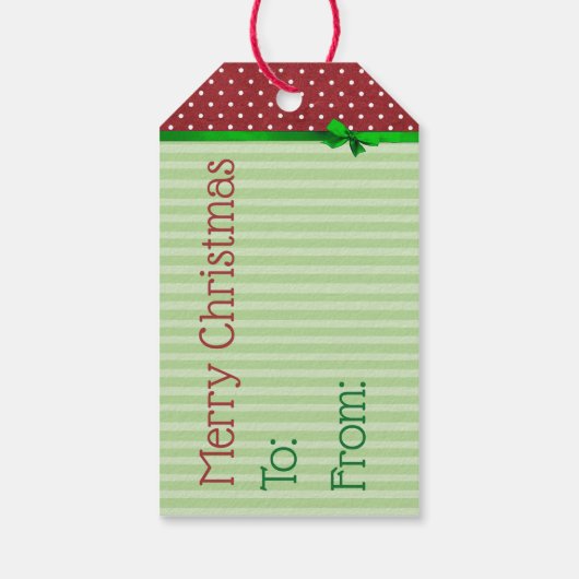 Kerst Huisdieren Schattige Cadeau Labels Cadeaulabel (Achterkant)