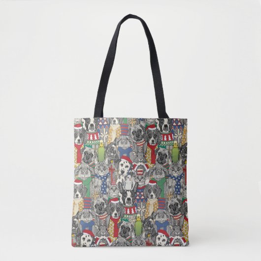 Kerst Huisdieren Tote Bag (Voorkant)