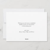 Kerst Hulst Bes 6 FOTO Collage Groet Feestdagenkaart (Achterkant)