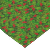 Kerst hulst bes bladeren tafelkleed (Gekanteld)