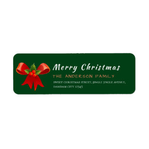 Kerst Hulst Bes Elegant Retouradres Etiket