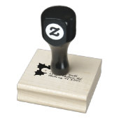 Kerst Hulst Bes Feestelijk Retouradres Rubberstempel (Stempel)