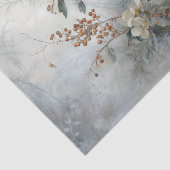 Kerst Hulst Besbloemen in Winter Dec Tissuepapier (Detail)