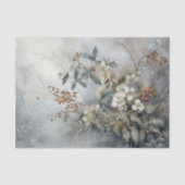 Kerst Hulst Besbloemen in Winter Decoupage Tissuepapier (Voorkant)