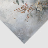 Kerst Hulst Besbloemen in Winter Decoupage Tissuepapier (Detail)